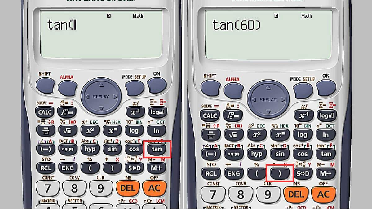Tính Cot trên Casio FX 570VN PLUS bằng công thức nghịch đảo của tan