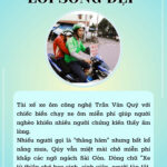 Anh Trần Văn Quý với chiếc xe ôm từ thiện, biểu tượng của lòng tốt và sự giúp đỡ vô điều kiện.