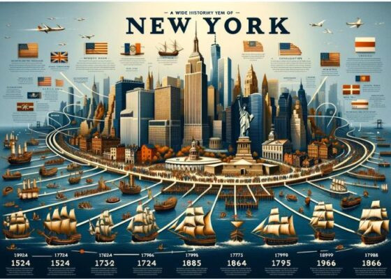 Biểu đồ dân số thành phố New York qua các năm, thể hiện sự tăng trưởng và sụt giảm