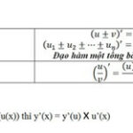 Các quy tắc cơ bản khi áp dụng công thức đạo hàm cho học sinh lớp 11, giúp tính toán nhanh và chính xác