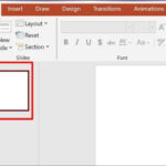 Chọn slide cần thêm trang mới trong PowerPoint