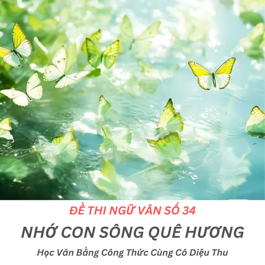 Con sông quê hương xanh biếc dưới ánh bình minh, hàng tre soi bóng xuống dòng nước trong veo.