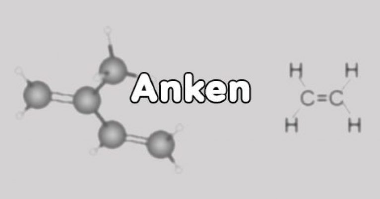 Công thức cấu tạo etilen, anken đơn giản nhất, thể hiện rõ liên kết đôi C=C