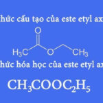 Công thức cấu tạo etyl axetat