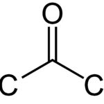 Công thức cấu tạo phân tử axeton (acetone)