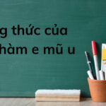 Công thức đạo hàm của e mũ u, với chú thích rõ ràng về các thành phần