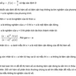 Đồ thị hàm số có tiệm cận đứng x=a khi một trong các giới hạn một bên tiến tới vô cực.