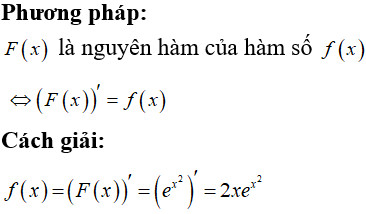 Đồ thị hàm số e mũ x bình phương