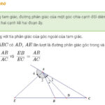 Đường phân giác ngoài AD của tam giác ABC