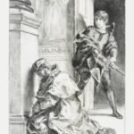 Hamlet suy ngẫm về sự sống và cái chết: Hamlet, tranh sơn dầu trên vải của Michele Rapisardi