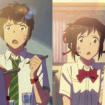 Hình ảnh bầu trời đầy sao trong Your Name, thể hiện phong cách nghệ thuật anime độc đáo và lãng mạn
