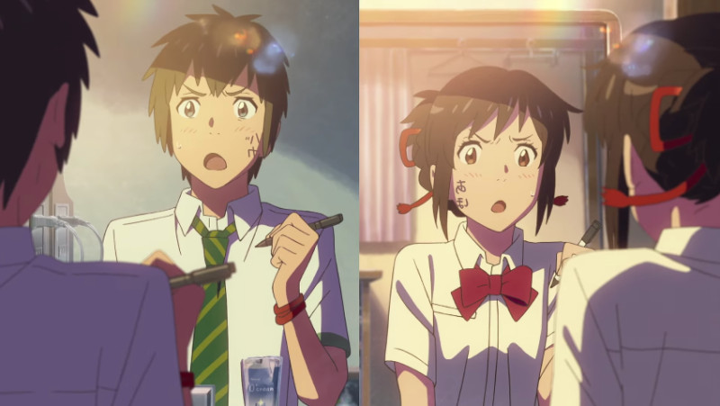 Hình ảnh bầu trời đầy sao trong Your Name, thể hiện phong cách nghệ thuật anime độc đáo và lãng mạn