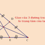Hình ảnh minh họa đường trung tuyến trong tam giác cân
