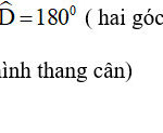 Hình thang cân ABCD nội tiếp đường tròn