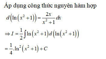 Hướng dẫn tìm nguyên hàm của ln(x^2+1) sử dụng phương pháp đổi biến số để đơn giản hóa tích phân