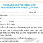 Minh họa kế hoạch học tập hướng nghiệp cho học sinh THPT