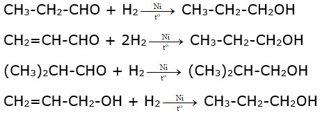 Phản ứng hydro hóa các chất hữu cơ với xúc tác Ni và nhiệt độ