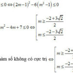 Phương trình y' = 0 có nghiệm kép hoặc vô nghiệm khi hàm số không có cực trị