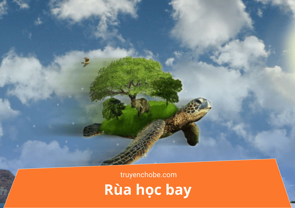 Rùa cố gắng vẫy chân bắt chước bay lượn, thể hiện sự quyết tâm mặc dù không có cánh, một hình ảnh ẩn dụ về sự nỗ lực sai hướng.