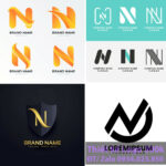 Thiết kế logo chữ N đẹp và ấn tượng
