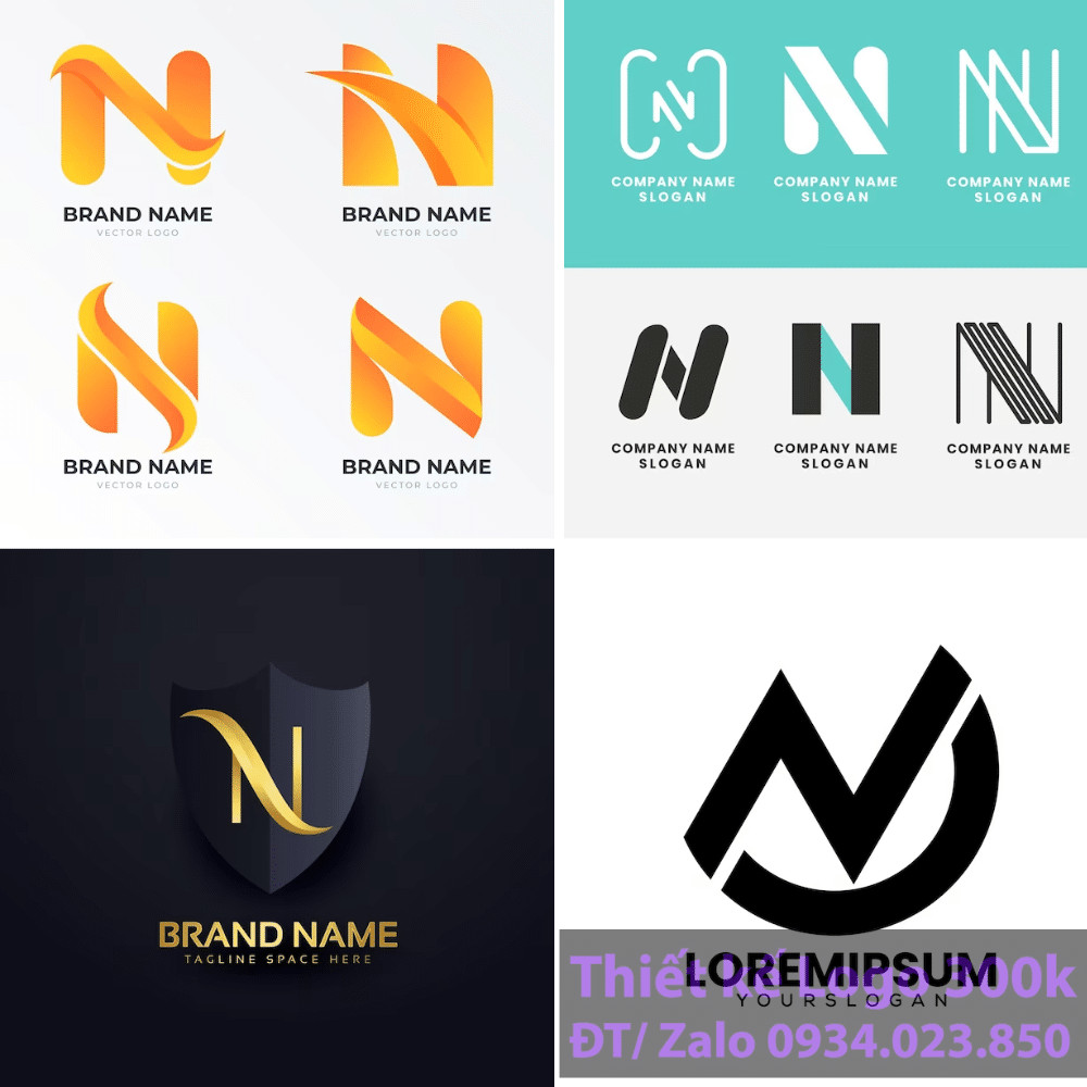 Thiết kế logo chữ N đẹp và ấn tượng