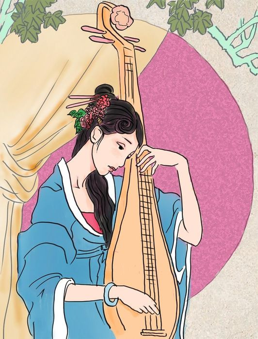 Tiếng gà gáy văng vẳng trên bom thuyền trong đêm khuya tĩnh mịch, gợi nỗi cô đơn và khắc khoải trong lòng người phụ nữ